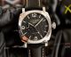 All Black Panerai Radiomir GMT Automatic Watch 45mm Brown Leather Strap High Copy (9)_th.jpg